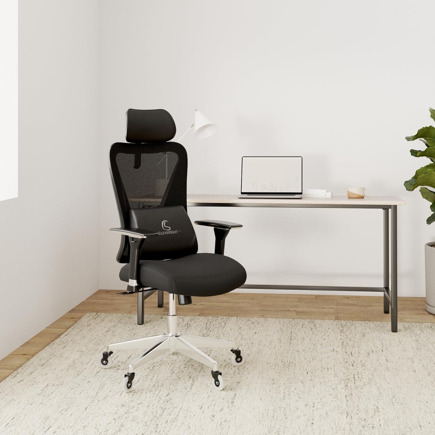 CleverSeat Bürostuhl Ergonomisch [TESTSIEGER] Schreibtischstuhl 100% individuell einstellbar | Büro Stuhl & Gaming Stuhl | Computerstuhl Home Office Chair Ergonomic | Drehstuhl 150 kg
