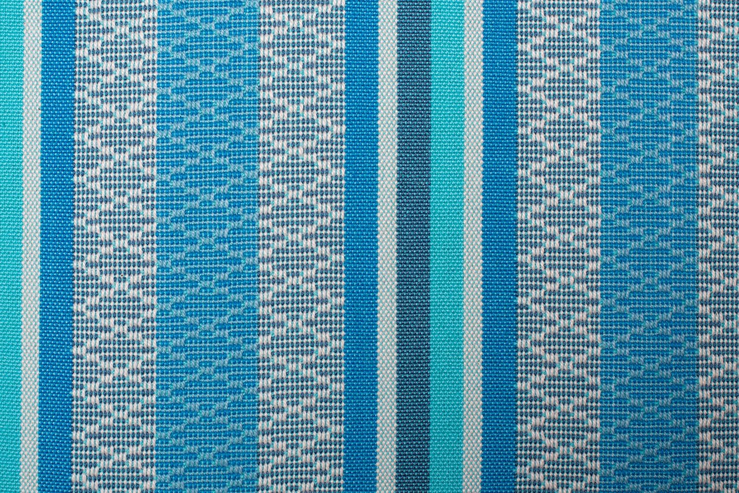 La Siesta®- Habana Hängesessel Kingsize Size für Entspannung & Stil: 360° Drehgelenk, hochwertiges Bambusholz - GOTS-zertifizierte Baumwolle. (Azure)